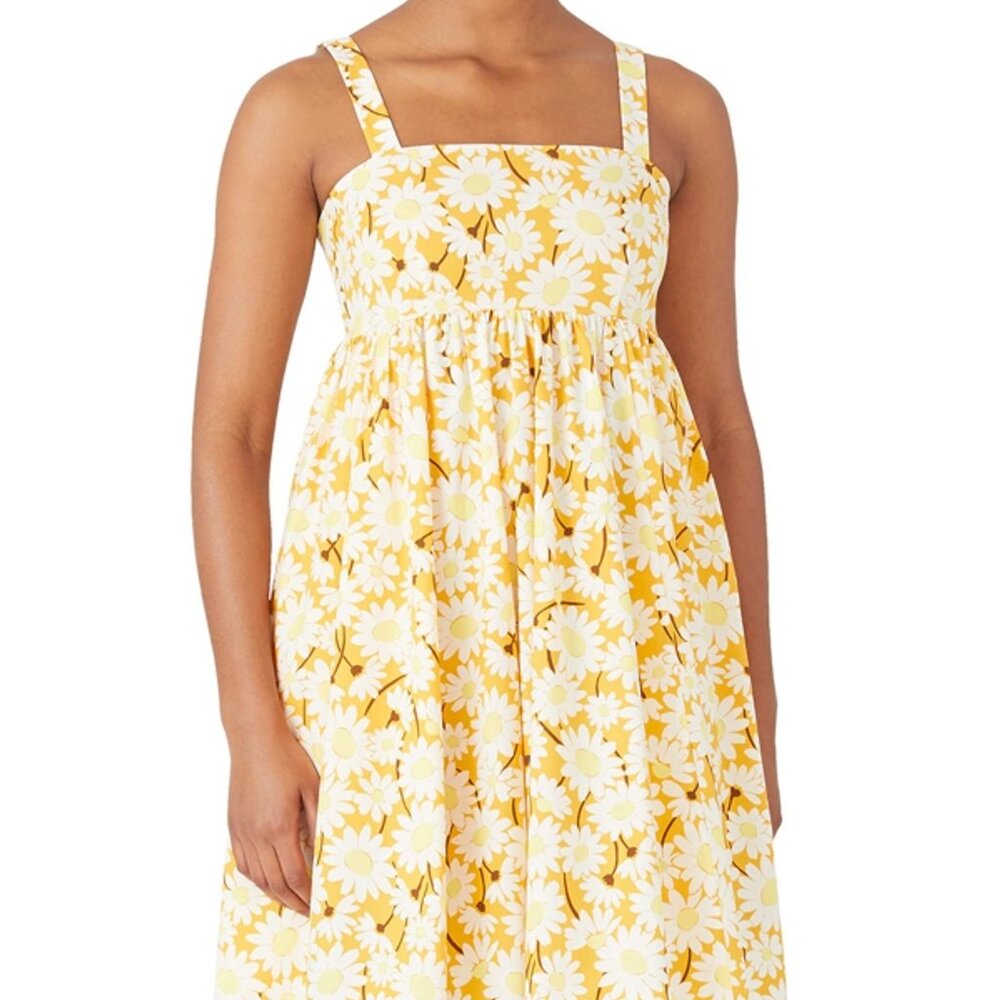 Kate Spade Al Fresco Sleeveless Daisy Dress In Golden Rod Sz XL